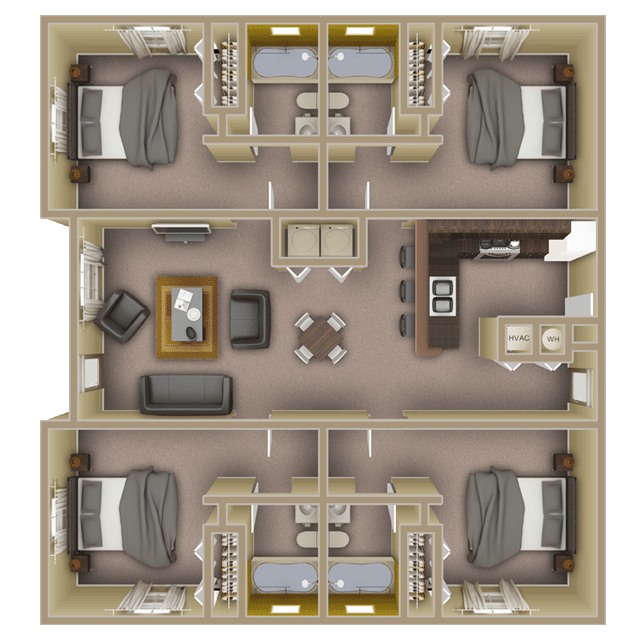4-B floorplan